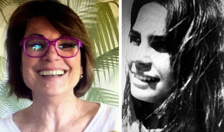 Mara Martínez hoy y en los años 60.
