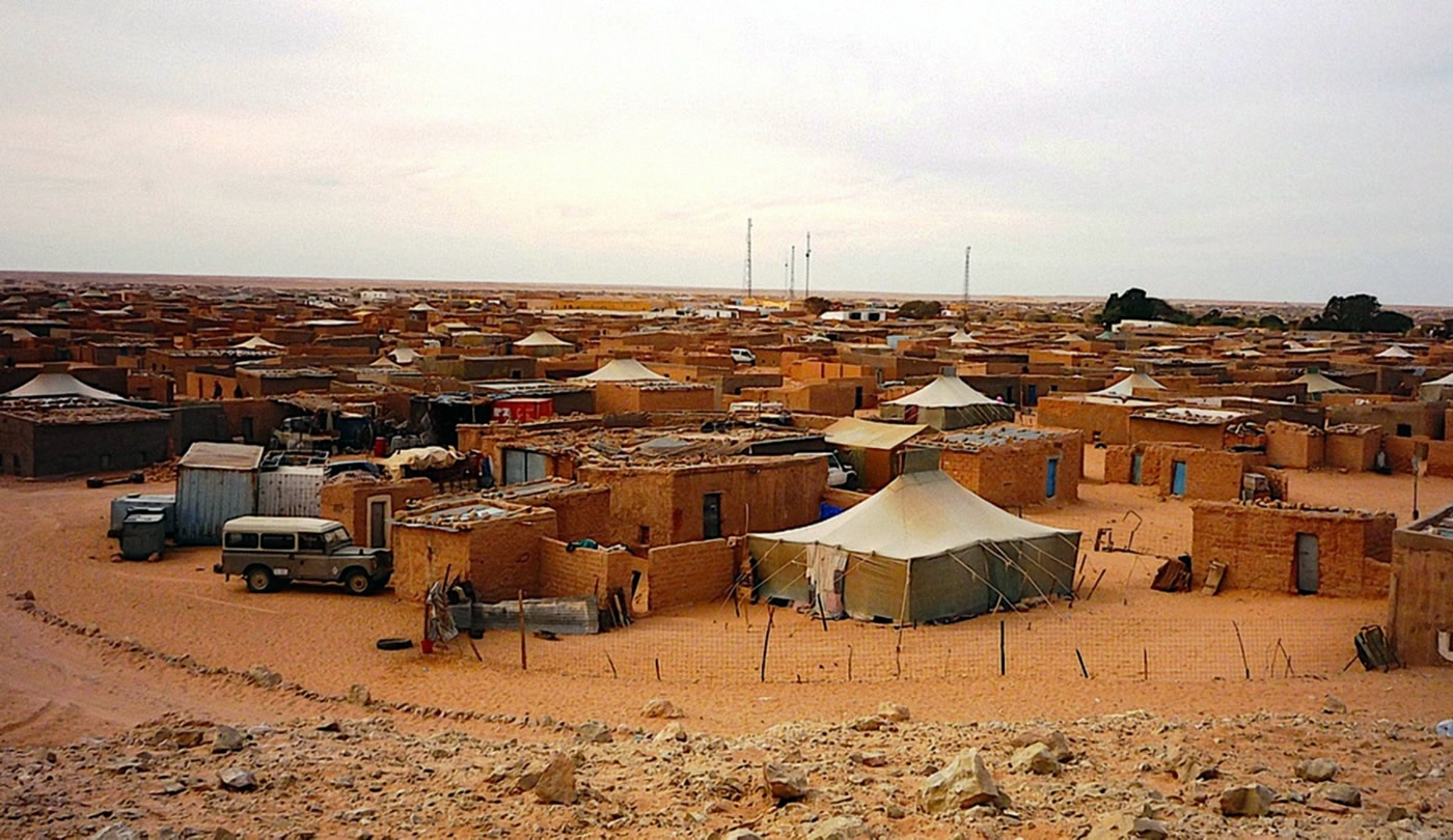 Campamento de refugiados en Tinduf (Argelia).