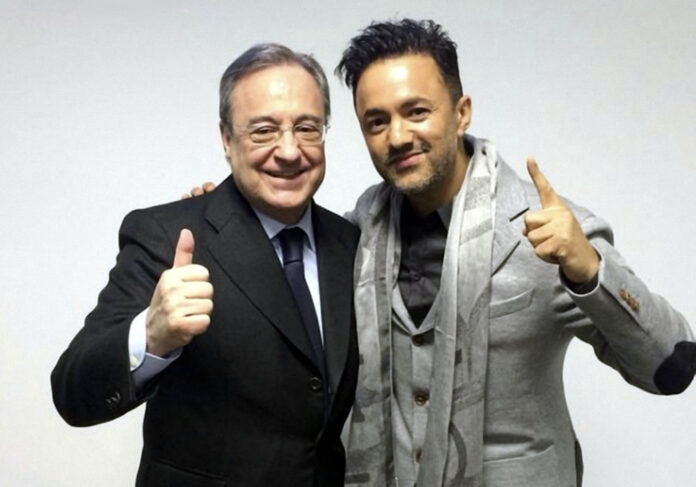 Florentino Pérez y Nadir Khayat, en una foto publicada en las redes sociales del productor marroquí.