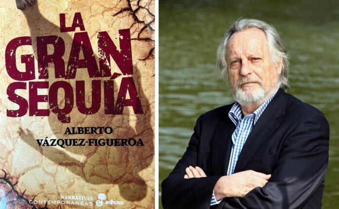 Alberto Vázquez-Figueroa, uno de los autores más vendidos en lengua española. Su última obra, La Gran Sequía, ha triunfado en la Feria del Libro de Madrid.