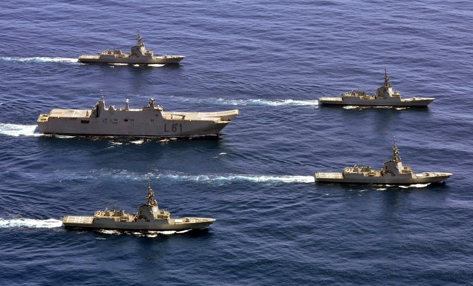Buques de la Armada en unas recientes operaciones. (Fuente: https://www.armada.mde.es)