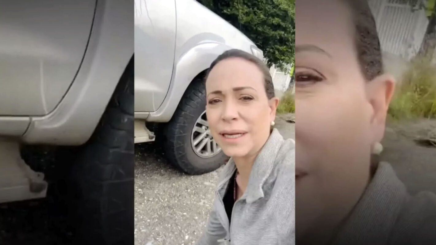 A María Corina Machado le cortan los cables de los frenos de su coche. (Fuente: redes sociales M.C.Machado)