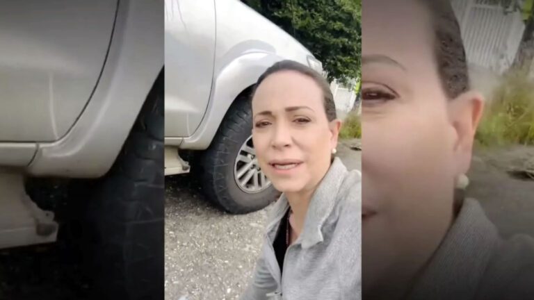 A María Corina Machado le cortan los cables de los frenos de su coche. (Fuente: redes sociales M.C.Machado)