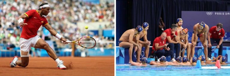 Nadal venció al húngaro Fucsovics, y en waterpolo, España se impuso a Australia. (Fuente: Comité Olímpico Español)